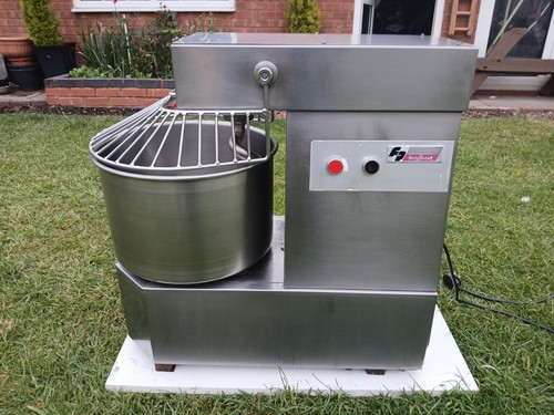 Commercial pizza dough - dough, mixer