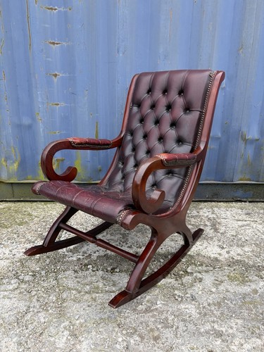 Vintage oxblood red - oxblood, leather