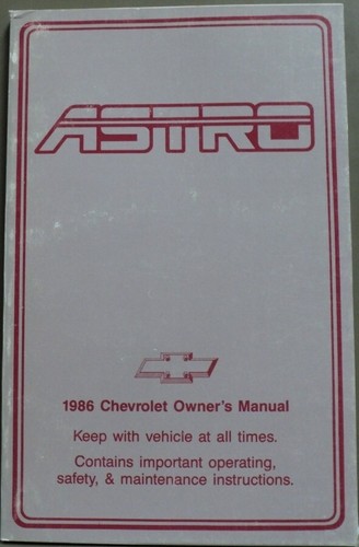 1986 chevrolet astro - mini, van