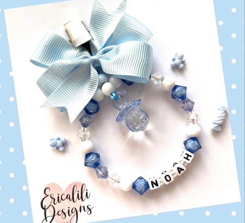 Personalised pram charm - personalised, clip