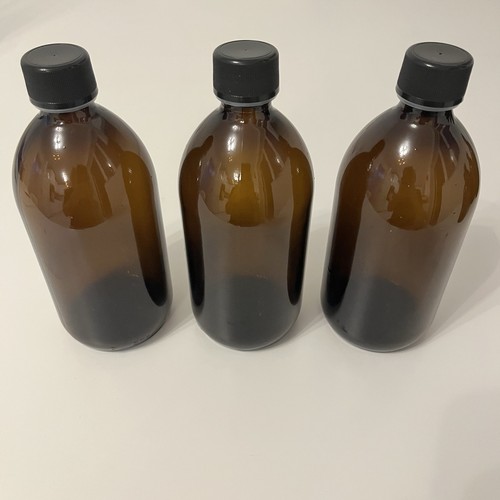 Amber glass chemical storage - amber,