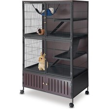 60"  Metal Large Metal Cage with Lockable Doors Ramps Wheels For Ferret, Rats