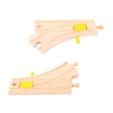 Bigjigs Rail Wooden Mechanical Switches (Pack of 2) Train Track Expansion