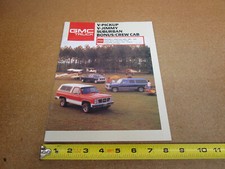 1988 GMC Suburban Jimmy V3500 pickup truck R/V sales brochure 20pg ORIGINAL