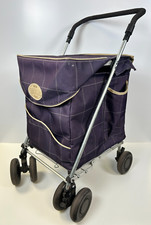 Sholley 4 Wheel Push Shopping Trolley Regular 5'4" and Over (Mulberry) RRP £220