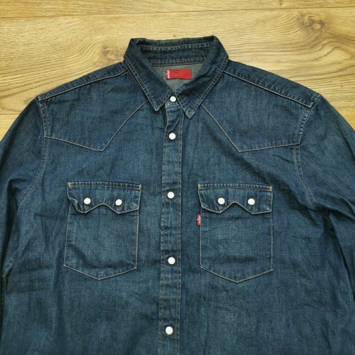 Levis denim shirt mens - l, large