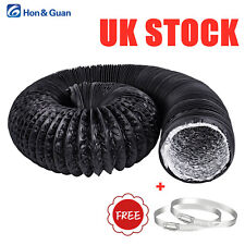 Hon&Guan 3in-8in Flexible Duct Ventilation Extractor Fan Vent Hose Pipe 2.5M-10M