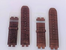 SWATCH STRAP x SQUARE CHRONO WHITESUNDAY - SUEK400C - 2002 -NEW - LEATHER STRAP 