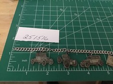 Ford 75th Anniversary Charm Bracelet 1928 Model A 1917 Model T 1896 Quadracycle