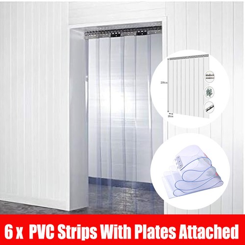 6pcs pvc door strip - 6pcs, curtain