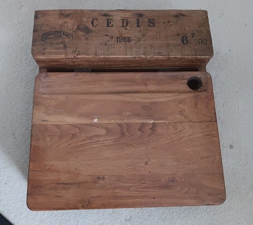 French vintage wooden - , clerk's
