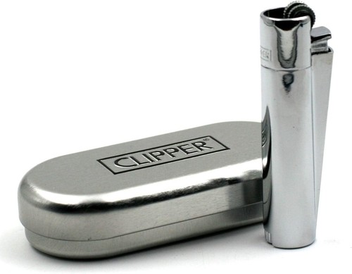 Silver metal clipper - clipper, lighter