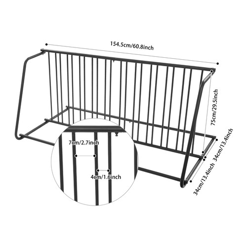 Dual sided bicycle storage - sided,