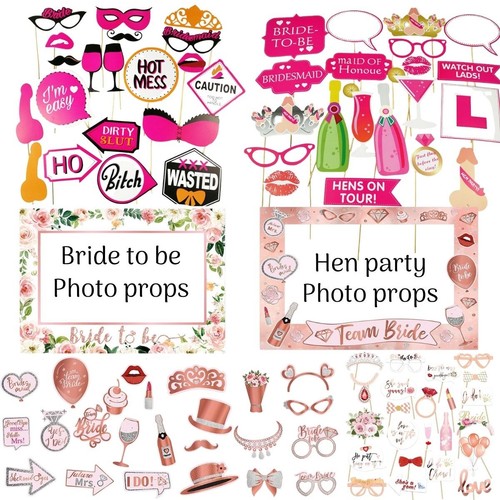 Hen party photo props selfie - hen,