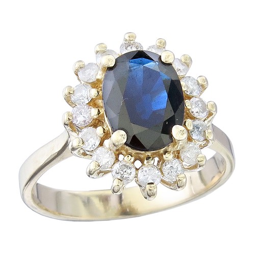 Ring 585 gold sapphire