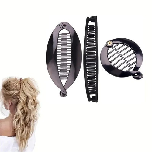 Set black fish - 3, clips