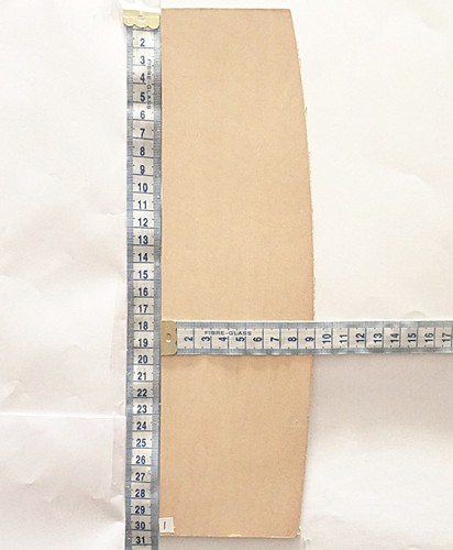 Veg tan leather - tan, thick