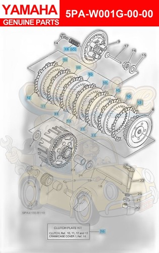 Yamaha genuine clutch kit - yamaha,