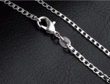 Tank chain king chain genuine 925 sterling silver chain necklace 40-75 cm