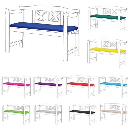 Seater garden bench cushion - 2,
