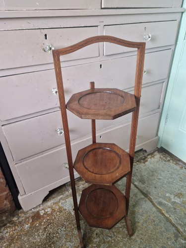 Antique folding tier cake - antique,