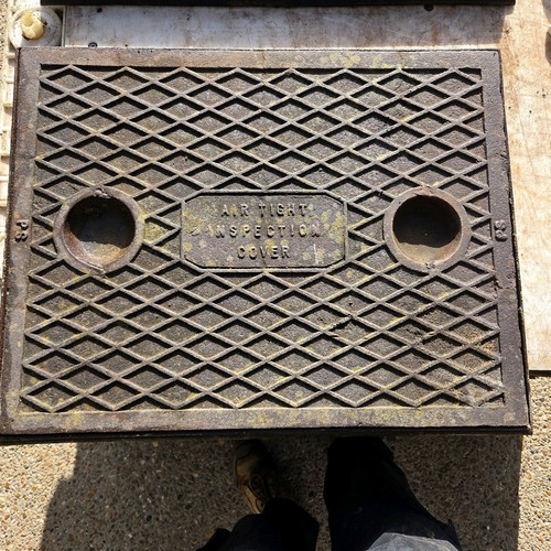 Cast iron manhole cover - cast,