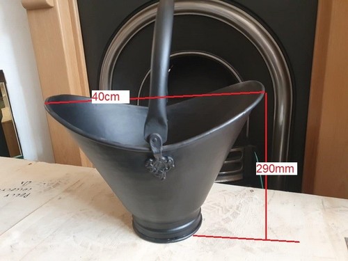 Large heavy duty coal scuttle - heavy,