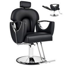 CO-Z Hair Chair with 360° Swivel Height Adjustable Barber Chair for Beauty Salon
