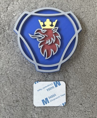 Scania badge wall - 3d,