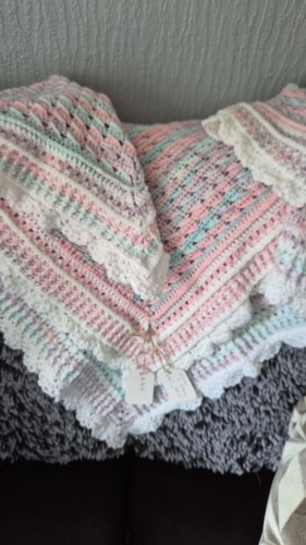 Handmade large crochet striped - handmade,