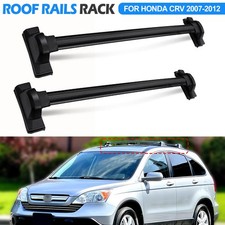Black Roof Cross Bars Luggage Cargo Carrier For Honda CRV CR-V MK3 2007-2012 UK