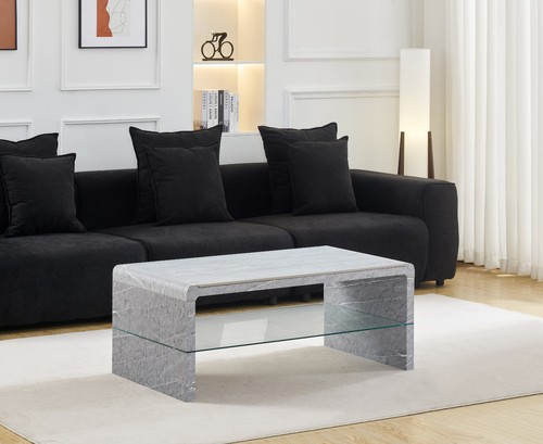 Coffee table grey marble - coffee,