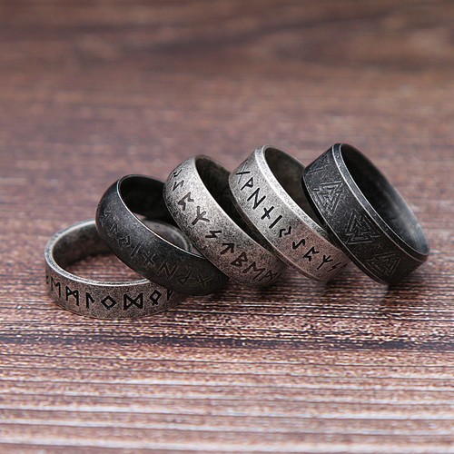 Viking rune ring 316l - rune,