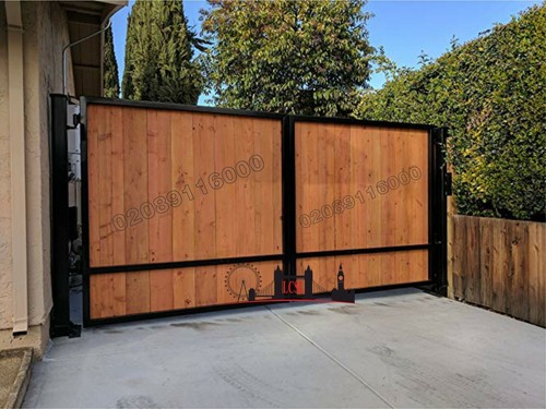 Driveway gates composite - driveway, wood