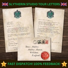 CUSTOM Hogwarts Harry Potter Warner Bro Studio Tour London Letter Gift  🦁🦡🦅🐍
