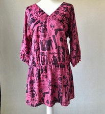 Hysteric Glamour 100% Silk Dress with Debby Harry Print Limited Edition