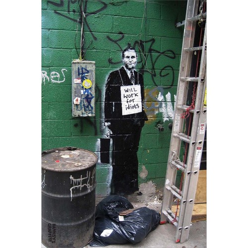 Banksy graffiti work for - banksy's,