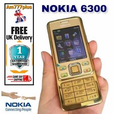 New Nokia 6300 Unlocked Classic Camera Bluetooth Phone GOLD EDITION & WARRANTY