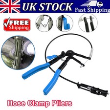 Long Reach Hose Clamp Pliers Car Water Pipe Clip Locking Removal Tool Metal UK