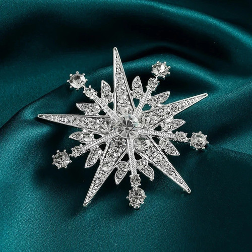 Large crystal silver - crystal, star