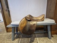 17" Butet Jump Saddle Brown. Good Condition