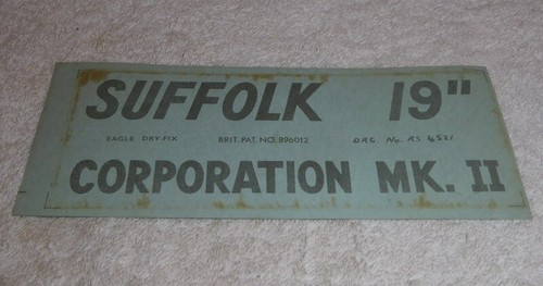 Vintage lawn mower decals