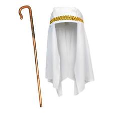Kids Christmas Nativity Play Fancy Dress 2pc Shepherd Hat & Crook Accessory
