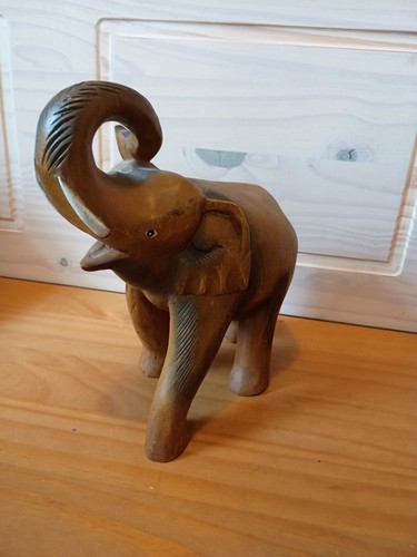 Hand carved wooden - wooden, elephant