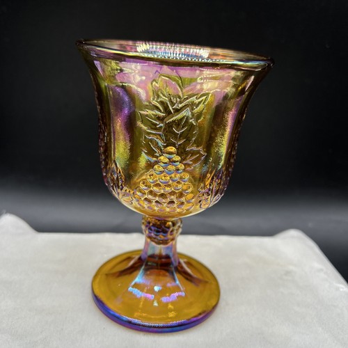 Vtg indiana glass iridescent - 4,