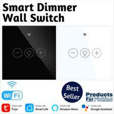 TUYA Smart WiFi Wall Panel LED Light Touch Dimmer Switch Voice Remote Control EU