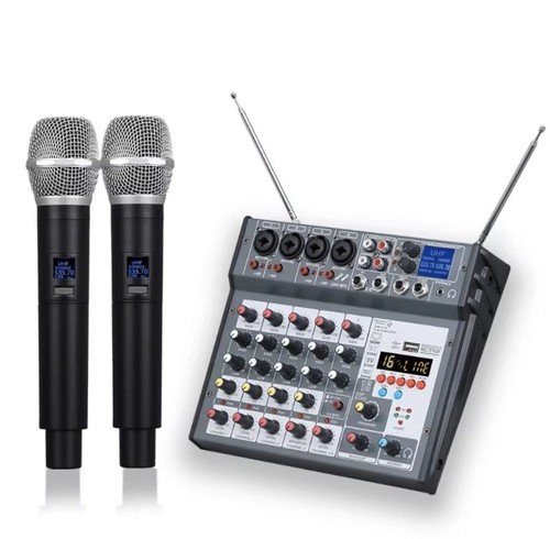Channel audio mixer with - dj,