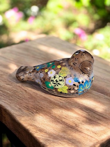 Vintage paper mache - mache, gold