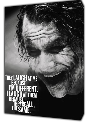 Joker heath ledger canvas - ledger,