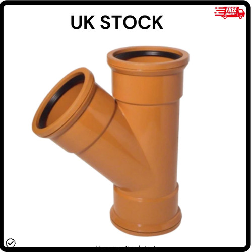 110mm drainage y junction - 45°,